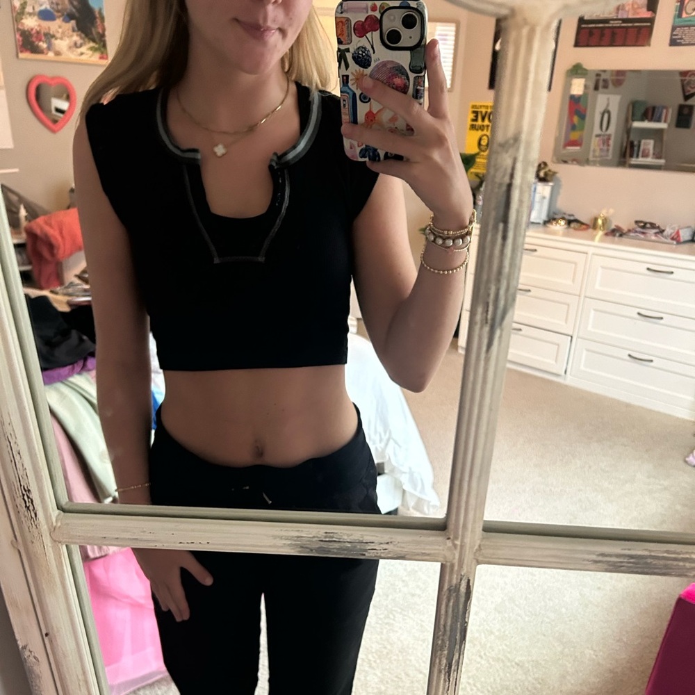 Urban Outfitters Black Crop Top